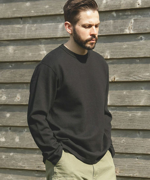 MR.OLIVE / HEAVY-DUTY COTTON / FLAT SEAMER CREW NECK SHIRT / ミスターオリーブ ヘビーデューティーコットン フラットシーマー クルーネックシャツ